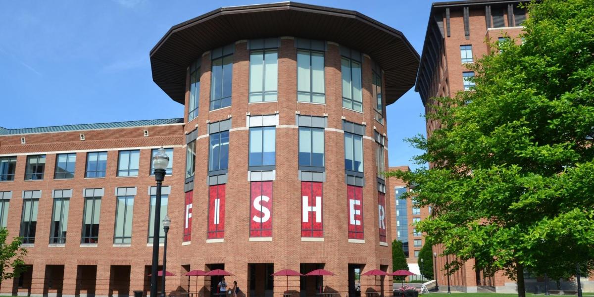 Picture of the exterior of the Fisher College of Business